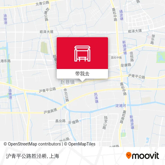 沪青平公路胜泾桥地图