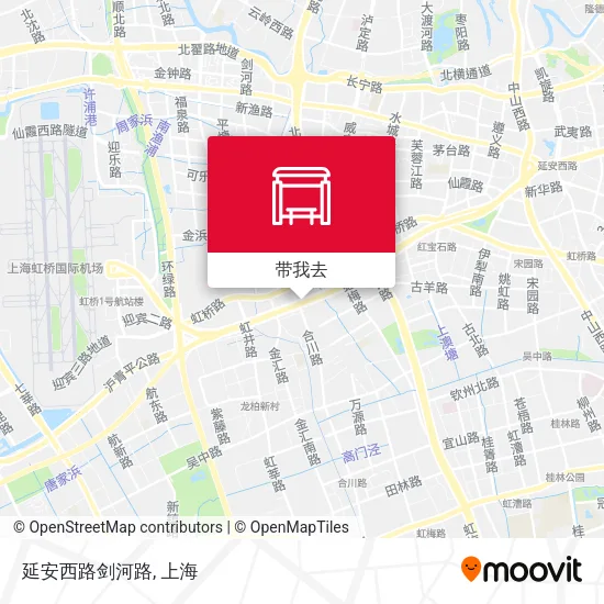 延安西路剑河路地图
