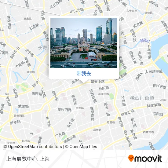 上海展览中心地图