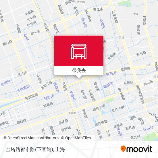 金塔路都市路(下客站)地图