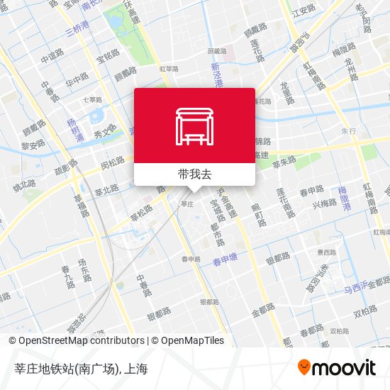 莘庄地铁站(南广场)地图