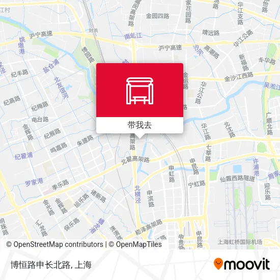 博恒路申长北路地图