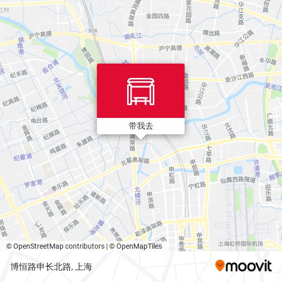 博恒路申长北路地图