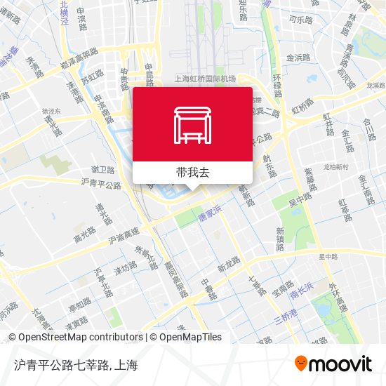 沪青平公路七莘路地图