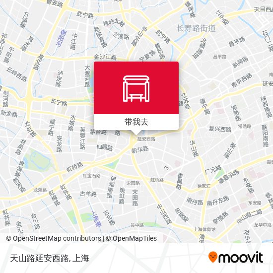 天山路延安西路地图