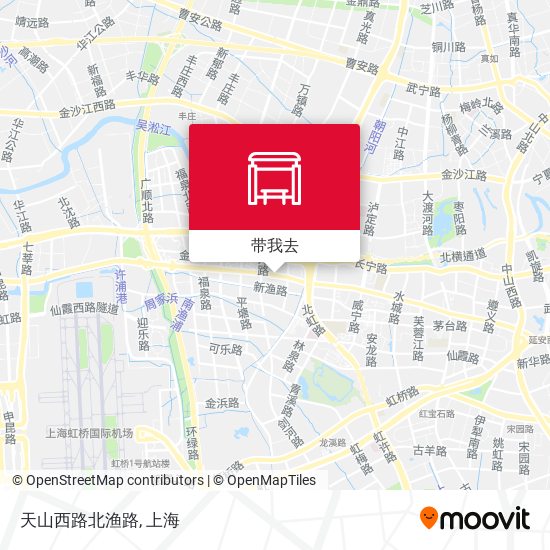 天山西路北渔路地图