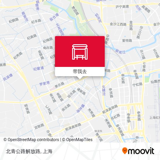 北青公路解放路地图