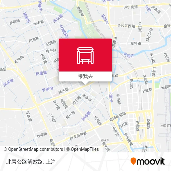 北青公路解放路地图