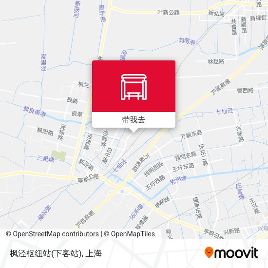 枫泾枢纽站(下客站)地图