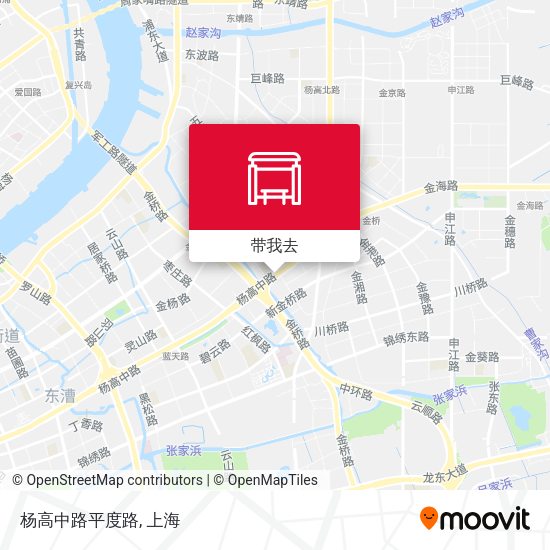 杨高中路平度路地图