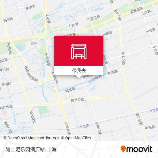 迪士尼乐园酒店站地图