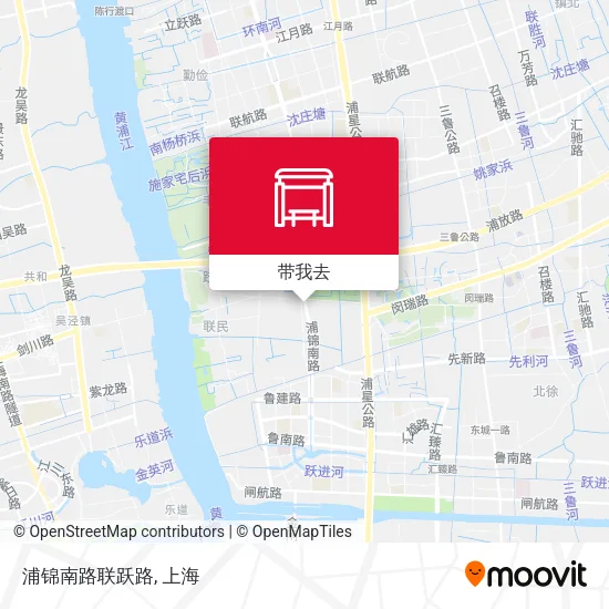 浦锦南路联跃路地图