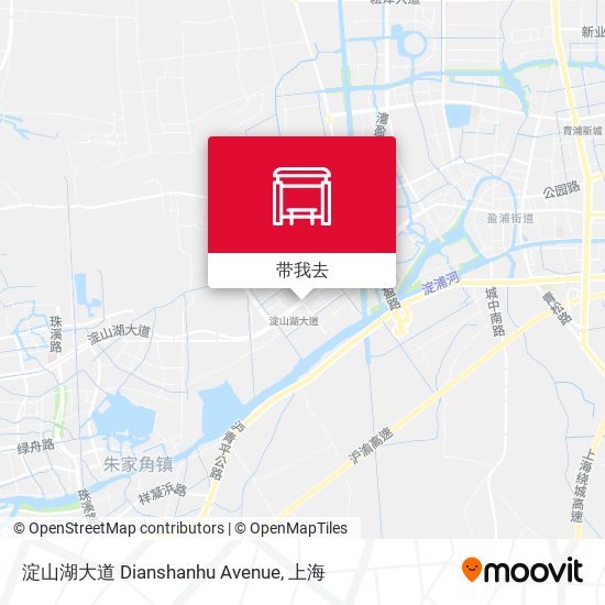 淀山湖大道 Dianshanhu Avenue地图