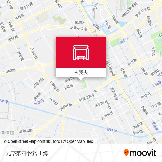 九亭第四小学地图