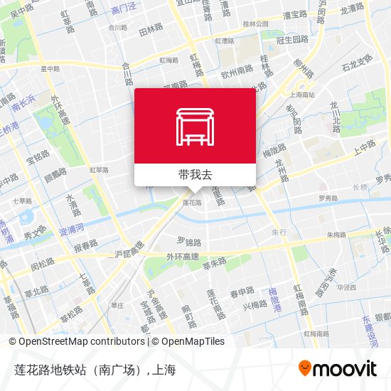 莲花路地铁站（南广场）地图