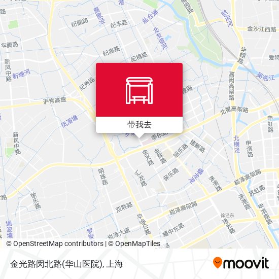 金光路闵北路(华山医院)地图