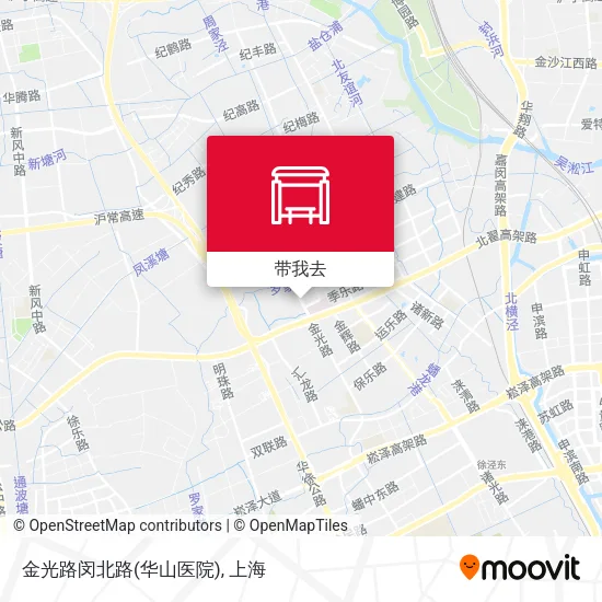 金光路闵北路(华山医院)地图