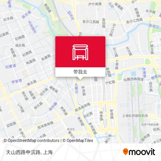天山西路申滨路地图