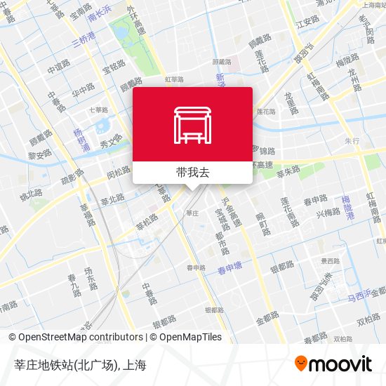 莘庄地铁站(北广场)地图