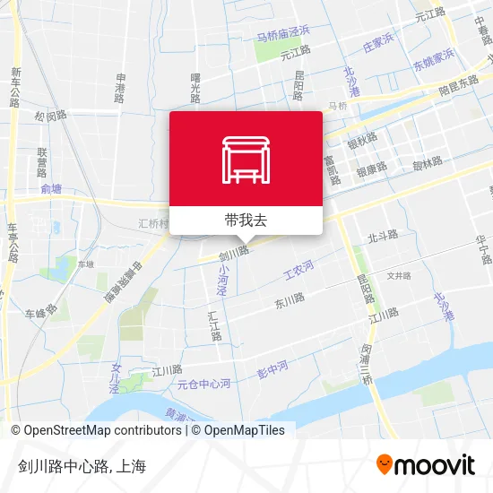 剑川路中心路地图