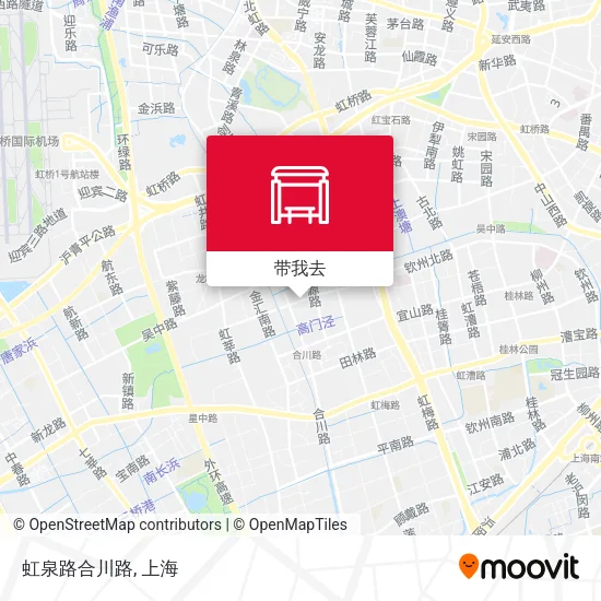 虹泉路合川路地图