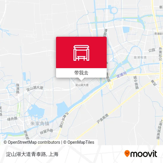 淀山湖大道青泰路地图