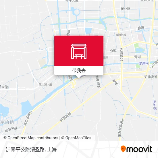 沪青平公路漕盈路地图