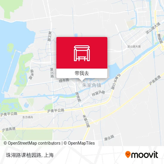 珠湖路课植园路地图