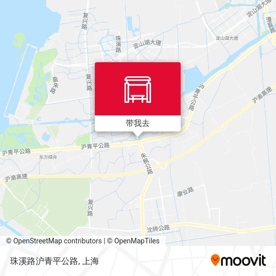 珠溪路沪青平公路地图
