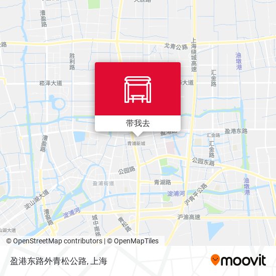 盈港东路外青松公路地图