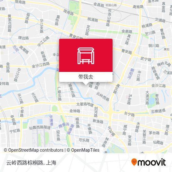 云岭西路棕榈路地图