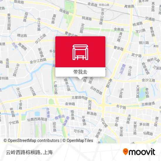 云岭西路棕榈路地图