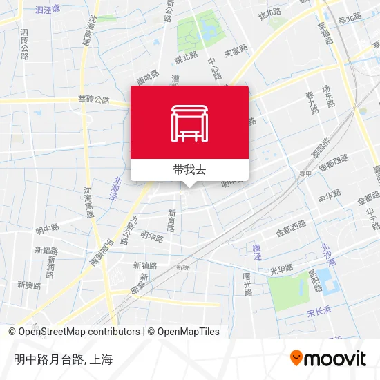 明中路月台路地图