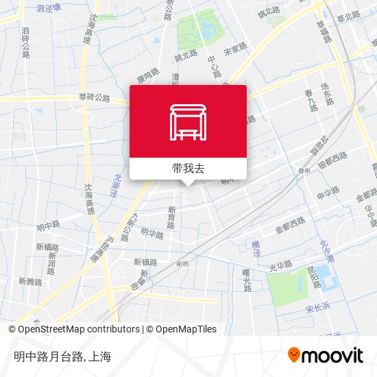 明中路月台路地图