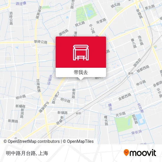 明中路月台路地图