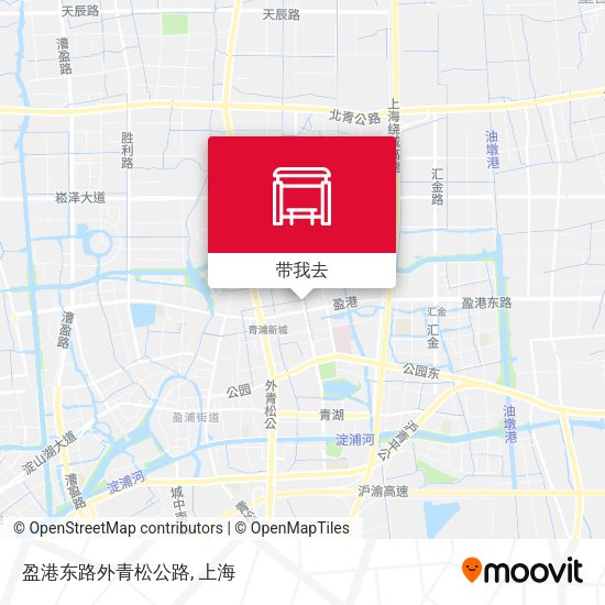 盈港东路外青松公路地图