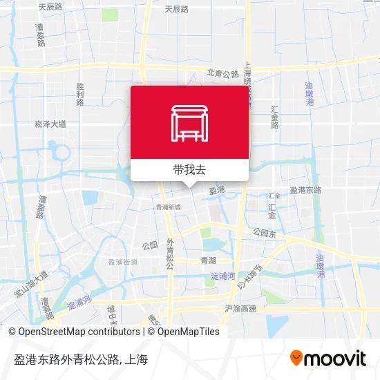 盈港东路外青松公路地图