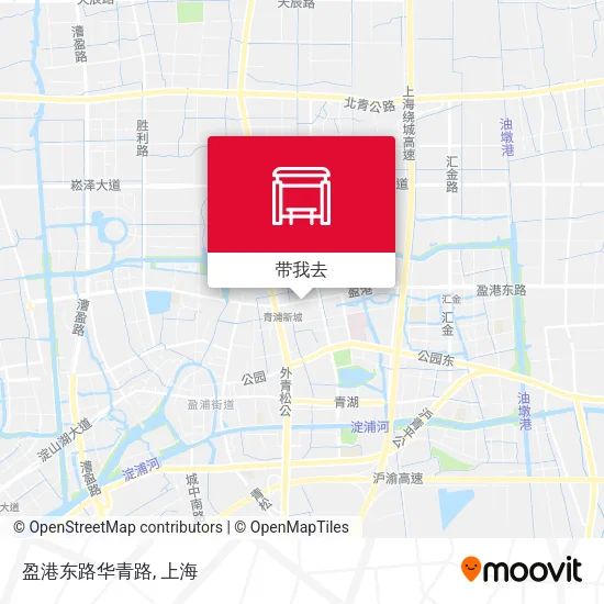 盈港东路华青路地图