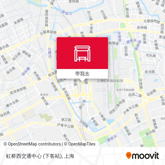 虹桥西交通中心 (下客站)地图