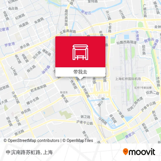 申滨南路苏虹路地图