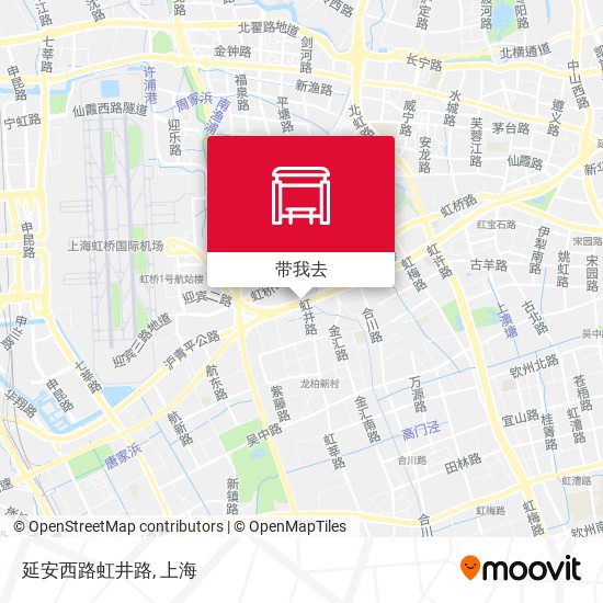 延安西路虹井路地图