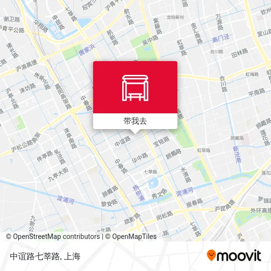 中谊路七莘路地图