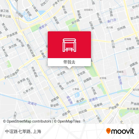 中谊路七莘路地图