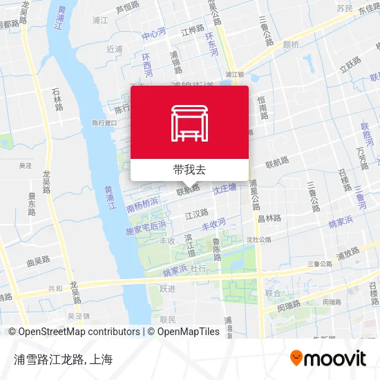 浦雪路江龙路地图