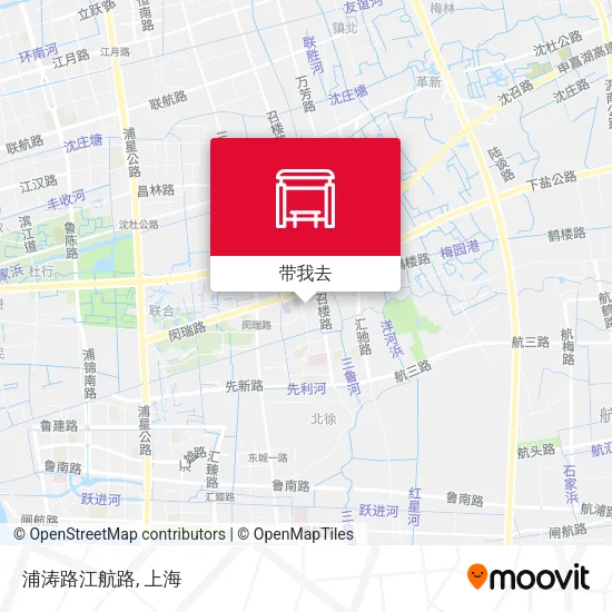 浦涛路江航路地图