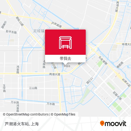 芦潮港火车站地图