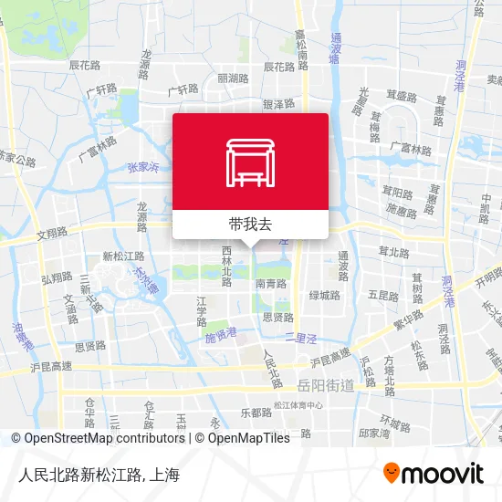 人民北路新松江路地图