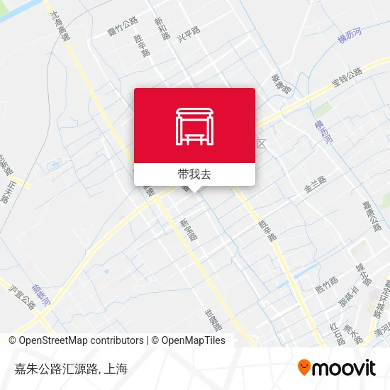 嘉朱公路汇源路地图