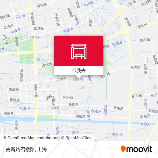 先新路召楼路地图