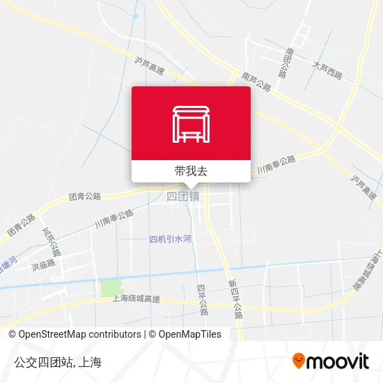 公交四团站地图